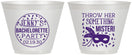 Custom Bachelorette 9 oz Wine Frosted Cups - Mardi Gras | 60055