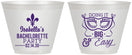 Custom Bachelorette 9 oz Wine Frosted Cups - Mardi Gras | 60059