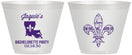 Custom Bachelorette 9 oz Wine Frosted Cups - Mardi Gras | 60062