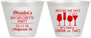Custom Bachelorette 9 oz Wine Frosted Cups - Before She Says I Do | 60064