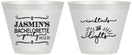 Custom Bachelorette 9 oz Wine Frosted Cups - Cocktails And Lights | 60065