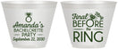 Custom Bachelorette 9 oz Wine Frosted Cups - Final Fling Before The Ring | 60074