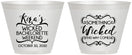 Custom Bachelorette 9 oz Wine Frosted Cups - Something Wicked | 60076