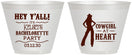 Custom Bachelorette 9 oz Wine Frosted Cups - Cowgirl At Heart | 60079