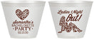 Custom Bachelorette 9 oz Wine Frosted Cups - Ladies Night Out | 60086