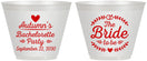 Custom Bachelorette 9 oz Wine Frosted Cups - Bride To Be | 60088