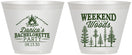 Custom Bachelorette 9 oz Wine Frosted Cups - Camping | 60094