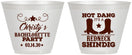 Custom Bachelorette 9 oz Wine Frosted Cups - Redneck Shindig | 60100