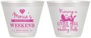 Custom Bachelorette 9 oz Wine Frosted Cups - Raising A Little Hell | 60103