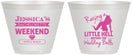 Custom Bachelorette 9 oz Wine Frosted Cups - Raising A Little Hell | 60105