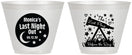 Custom Bachelorette 9 oz Wine Frosted Cups - Last Fling Before Rings | 60113