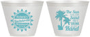 Custom Bachelorette 9 oz Wine Frosted Cups - Sun Sand Drink Hand | 60114