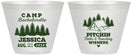 Custom Bachelorette 9 oz Wine Frosted Cups - Camping | 60124