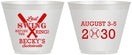 Custom Bachelorette 9 oz Wine Frosted Cups - Last Swing Before Ring | 60127