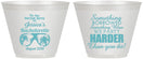Custom Bachelorette 9 oz Wine Frosted Cups - Something Borrowed | 60132