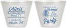 Custom Bachelorette 9 oz Wine Frosted Cups - Formal Party | 60145