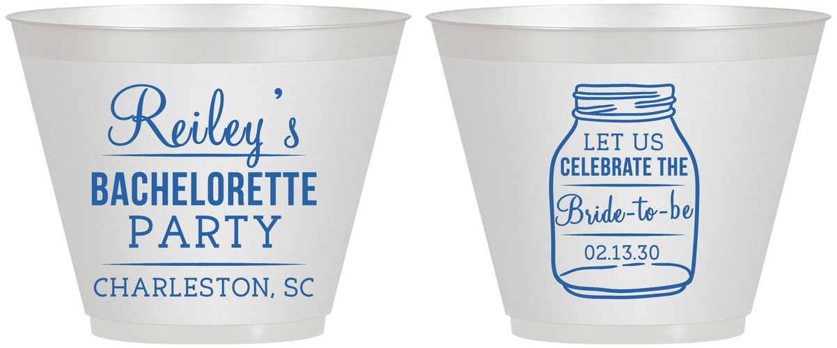 Custom Bachelorette 9 oz Wine Frosted Cups - Bride To Be | 60146