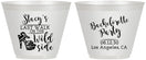 Custom Bachelorette 9 oz Wine Frosted Cups - Last Walk Wild Side | 60148