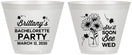 Custom Bachelorette 9 oz Wine Frosted Cups - She Will Soon Bee Wed | 60151