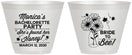 Custom Bachelorette 9 oz Wine Frosted Cups - Bride To Bee | 60152