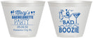 Custom Bachelorette 9 oz Wine Frosted Cups - Bad And Boozie | 60155