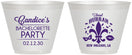 Custom Bachelorette 9 oz Wine Frosted Cups - New Orleans | 60166
