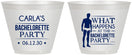 Custom Bachelorette 9 oz Wine Frosted Cups - What Happens | 60172