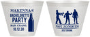 Custom Bachelorette 9 oz Wine Frosted Cups - Zombie | 60173