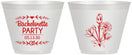 Custom Bachelorette 9 oz Wine Frosted Cups - Flowers | 60174