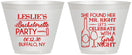 Custom Bachelorette 9 oz Wine Frosted Cups - Mr Right Girls Night | 60180