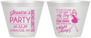 Custom Bachelorette 9 oz Wine Frosted Cups - Drink The Night Away | 60182