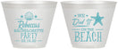 Custom Bachelorette 9 oz Wine Frosted Cups - Beach | 60183
