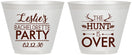 Custom Bachelorette 9 oz Wine Frosted Cups - The Hunt Is Over | 60184