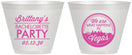 Custom Bachelorette 9 oz Wine Frosted Cups - Las Vegas | 60190