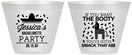Custom Bachelorette 9 oz Wine Frosted Cups - Smack That Ass | 60192