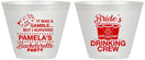 Custom Bachelorette 9 oz Wine Frosted Cups - Las Vegas | 60194