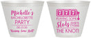 Custom Bachelorette 9 oz Wine Frosted Cups - Las Vegas | 60195