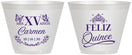 Custom Quinceanera 9 oz Wine Frosted Cups - Mis Quince Anos | 70000
