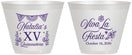 Custom Quinceanera 9 oz Wine Frosted Cups - Viva La Fiesta Quince | 70008