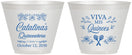 Custom Quinceanera 9 oz Wine Frosted Cups - Viva Mis Quinces | 70009