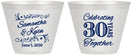 Custom Anniversary 9 oz Wine Frosted Cups - 30 Years Together | 80013