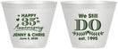Custom Anniversary 9 oz Wine Frosted Cups - 35th Wedding | 80014