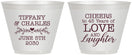 Custom Anniversary 9 oz Wine Frosted Cups - Cheers To 45 Years | 80016