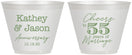 Custom Anniversary 9 oz Wine Frosted Cups - Cheers To 55 Years | 80018