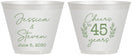 Custom Anniversary 9 oz Wine Frosted Cups - Cheers To 45 Years | 80026