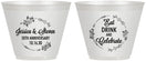 Custom Anniversary 9 oz Wine Frosted Cups - 50th Wedding | 80027
