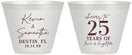 Custom Anniversary 9 oz Wine Frosted Cups - 25 Years Of Marriage | 80032