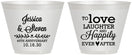 Custom Anniversary 9 oz Wine Frosted Cups - 40th Wedding | 80035