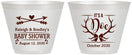 Custom Baby Shower 9 oz Wine Frosted Cups - It’s A Doe Antler | 90001