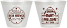 Custom Baby Shower 9 oz Wine Frosted Cups - Gender Reveal Buck Or Doe | 90002